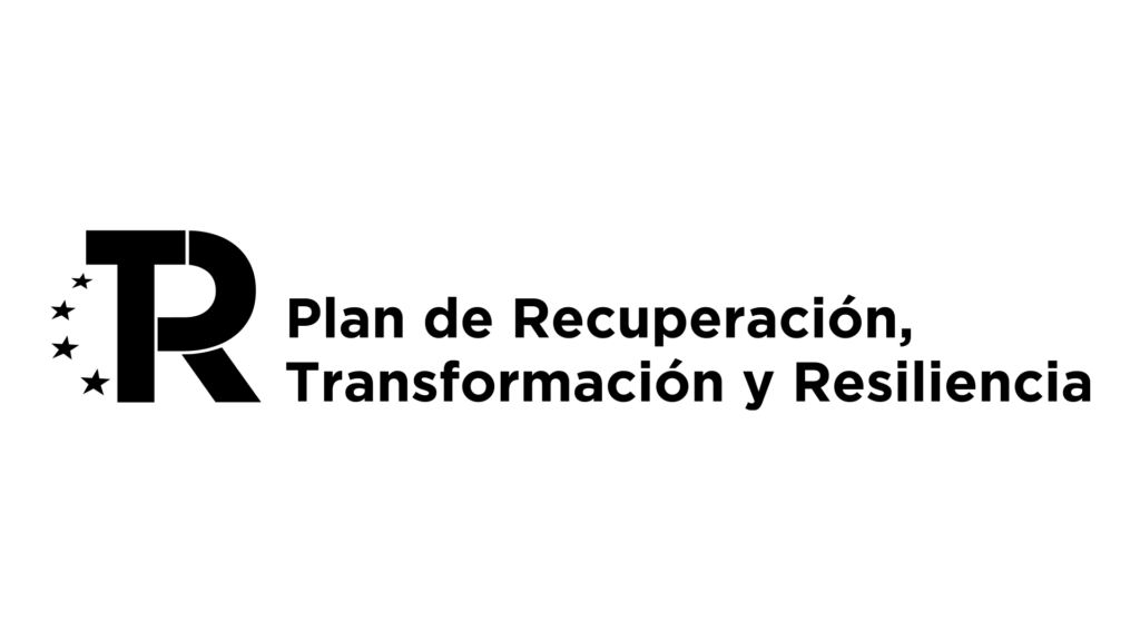 Logo PRTR dos lineas NEGRO x